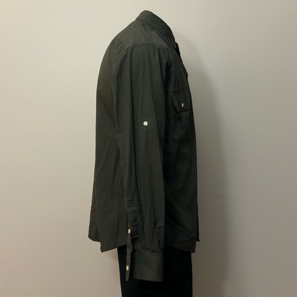 HUNTER GREEN NARRAGANSETT TRADER BUTTON UP - Picture 3 of 5